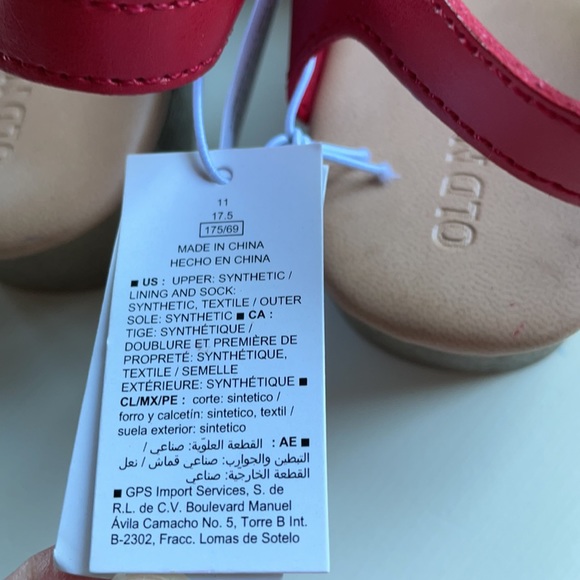 Old Navy | Red Cutout T-Strap Maryjane Clogs | 11T - Picture 9 of 12